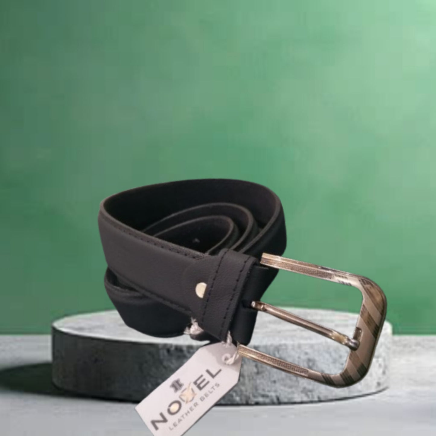 Black Genuine Leather Belt For Men